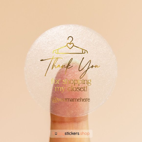 Thank You For Shopping My Closet Stickers with Name • Poshmark Stickers - Picture 12 of 17